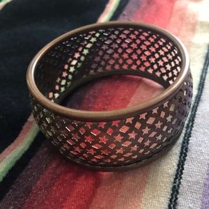 Copper metal bangle bracelet